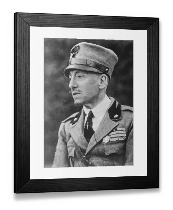 Framed Print : Gabrielle D Annunzio. 15 May 1926 Framed Print : Gabrielle D Annunzio. 15 May 1926