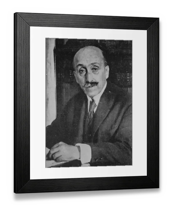 Framed Print : Senor Cesare Oddone. Director of Italian State. 5 December 1928 Framed Print : Senor Cesare Oddone. Director of Italian State. 5 December 1928