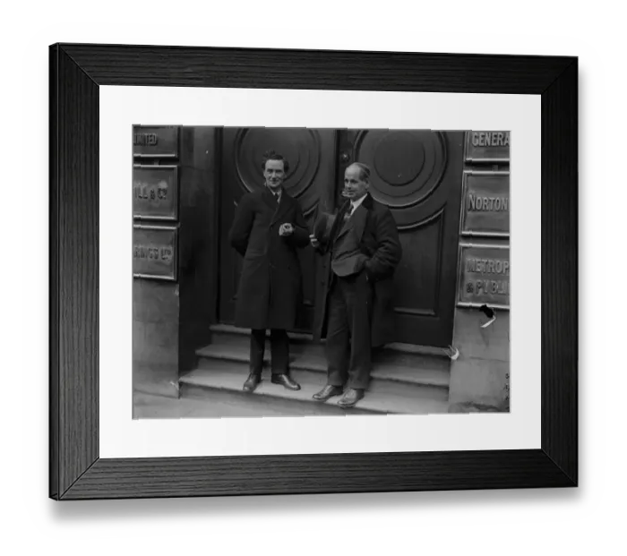 Framed Print : Tram men to ballot. The meeting of the Tramwaymens delegates at the Central Framed Print : Tram men to ballot. The meeting of the Tramwaymens delegates at the Central