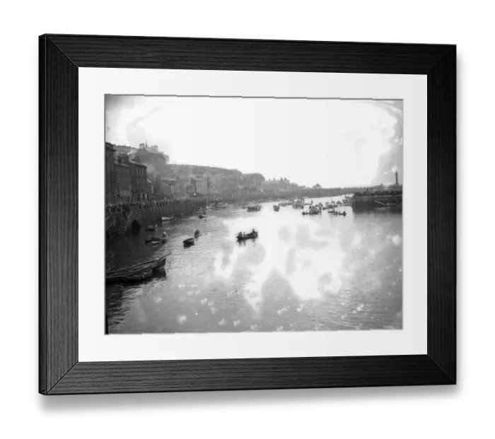 Framed Print : A view of the harbour at Whitby, Yorkshire Framed Print : A view of the harbour at Whitby, Yorkshire