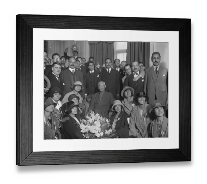 Framed Print : A floral tribute for Egyptian Premier at his hotel Zaghlul Pasha, the Egyptian premier Framed Print : A floral tribute for Egyptian Premier at his hotel Zaghlul Pasha, the Egyptian premier