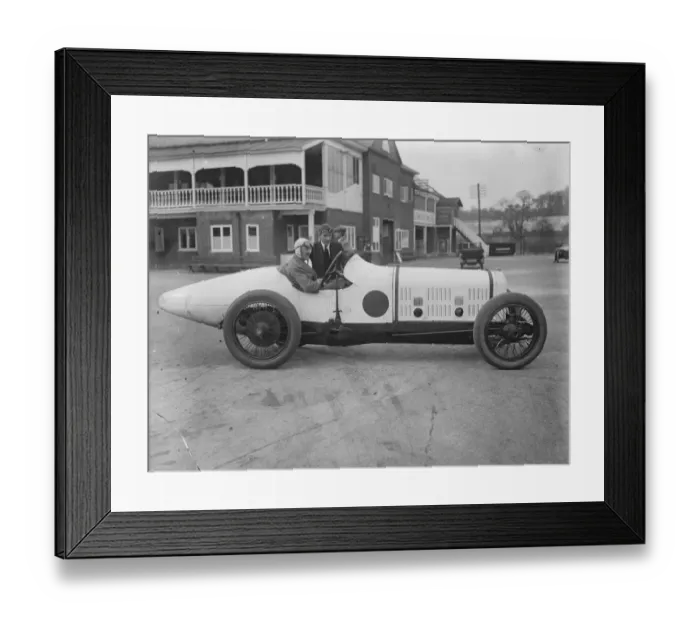Framed Print : Mr R B Howey in his six cylinder ballot competeing in Gold Cup 3 April 1926 Framed Print : Mr R B Howey in his six cylinder ballot competeing in Gold Cup 3 April 1926