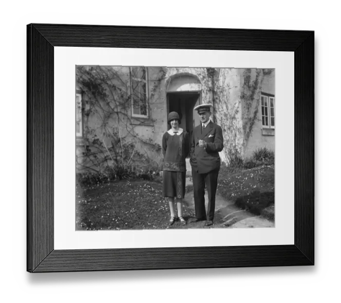 Framed Print : Senatore Marconis visit to Cornwall. Senatore Marconi and Miss Elizabeth Paynter Framed Print : Senatore Marconis visit to Cornwall. Senatore Marconi and Miss Elizabeth Paynter