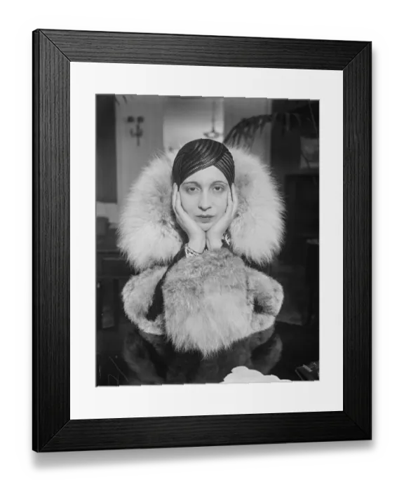 Framed Print : A heroine in London. Mme Rachel Berendt. 31 January 1929 Framed Print : A heroine in London. Mme Rachel Berendt. 31 January 1929
