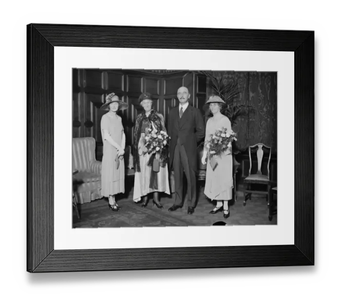 Framed Print : Luncheon at the hotel Cecil for Baronne De La Grange ( Mother of the British Army Framed Print : Luncheon at the hotel Cecil for Baronne De La Grange ( Mother of the British Army
