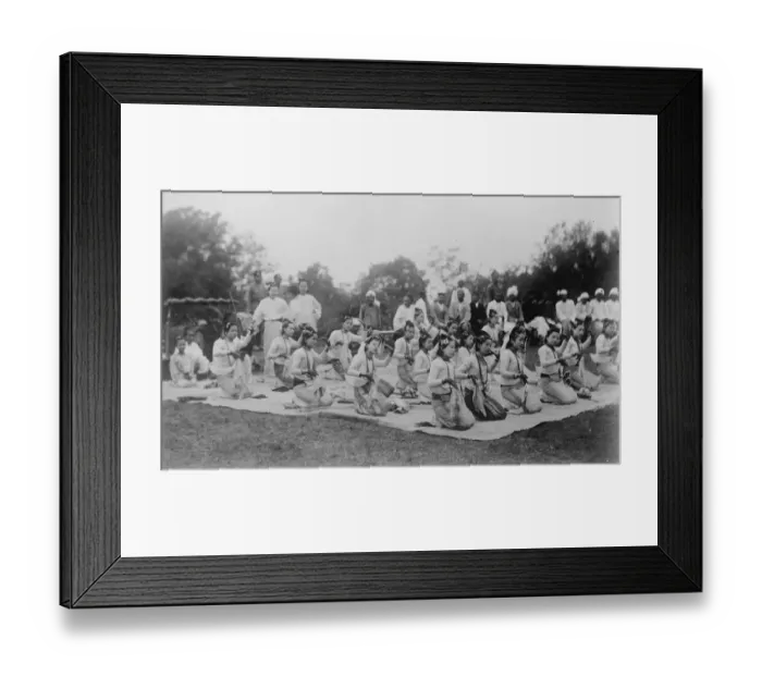 Framed Print : Dancing Girls of Burma Types who will give an exhibition of dancing before the Prince Framed Print : Dancing Girls of Burma Types who will give an exhibition of dancing before the Prince