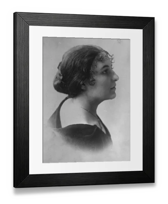 Framed Print : Claims pension from German government. The Condesa de Mazzenau, friend of