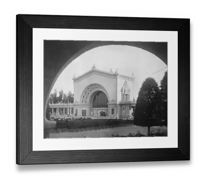 Framed Print : Largest outdoor organ in the world The largest outdoor organ in the world at San DIego Framed Print : Largest outdoor organ in the world The largest outdoor organ in the world at San DIego