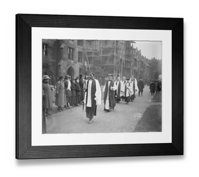 Framed Print : Enthronement of the Bishop of Peterborough Dr Bardsley was enthroned as Bishop of