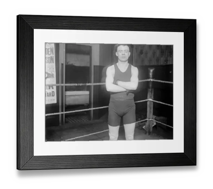 Framed Print : Teddy Baker, boxer. 1 February 1927 Framed Print : Teddy Baker, boxer. 1 February 1927