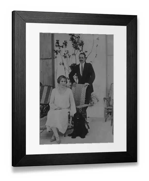 Framed Print : The King and Queen of Spain 1925