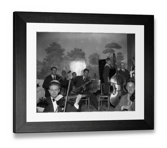 Framed Print : Jackie Coogan helps the Savoy Orpheans at the opening of the Savoy ballroom at the Savoy Hotel