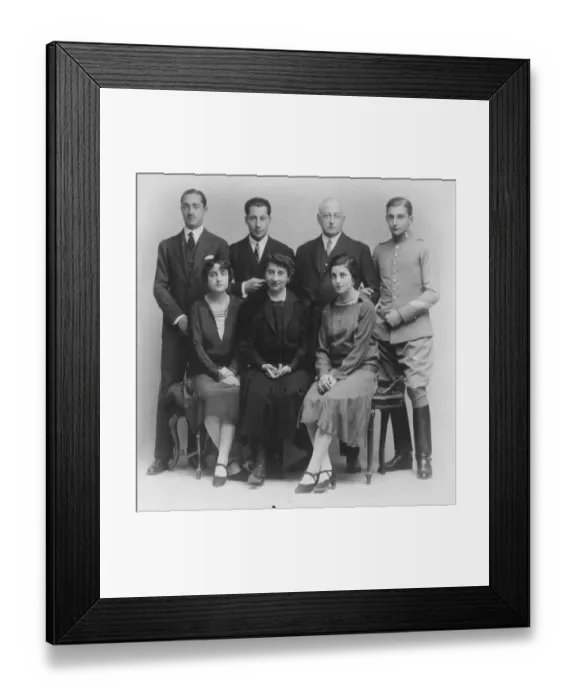 Framed Print : Spains dictator as a family man. General Primo de Rivera, photographed in Framed Print : Spains dictator as a family man. General Primo de Rivera, photographed in