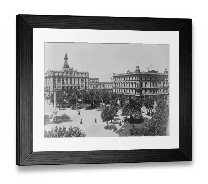 Framed Print : Municipal buildings of Montevideo in the Cagaucka Square, where the Prince of Framed Print : Municipal buildings of Montevideo in the Cagaucka Square, where the Prince of