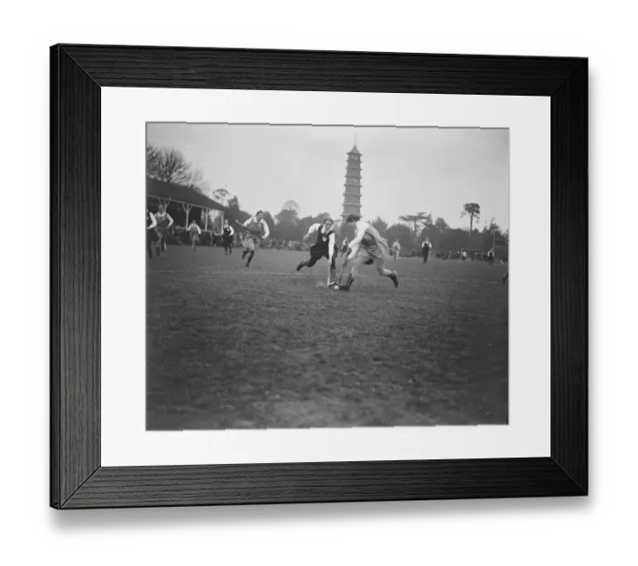 Framed Print : England versus Scotland, ladies hockey at Richmond. 16 March 1921 Framed Print : England versus Scotland, ladies hockey at Richmond. 16 March 1921