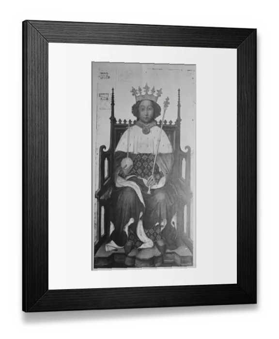 Framed Print : Taken for Harper and Bros Portrait of Richard II in Westminster Abbey Framed Print : Taken for Harper and Bros Portrait of Richard II in Westminster Abbey