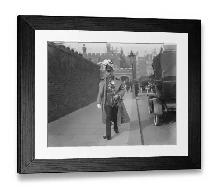 Framed Print : Kings levee at At Jamess Palace. Sir Philip Chetwode leaving. 2 March 1926 Framed Print : Kings levee at At Jamess Palace. Sir Philip Chetwode leaving. 2 March 1926