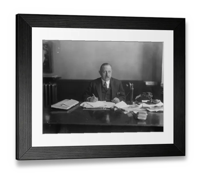 Framed Print : Mr Ralph Blumenfeld, the American - born editor of the Daily Express. May 1929