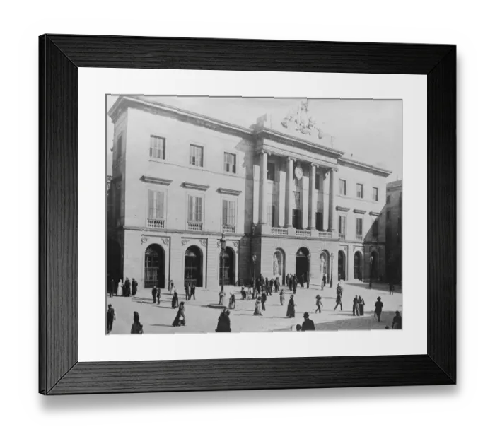 Framed Print : Barcelona. The Town Hall. 14 September 1923 Framed Print : Barcelona. The Town Hall. 14 September 1923