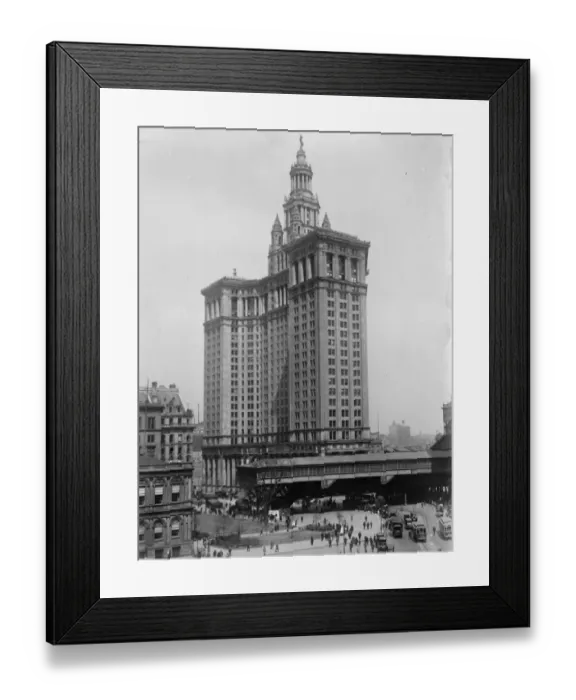 Framed Print : Plot to blow up the heart of New York. It is reported that a bomb was found