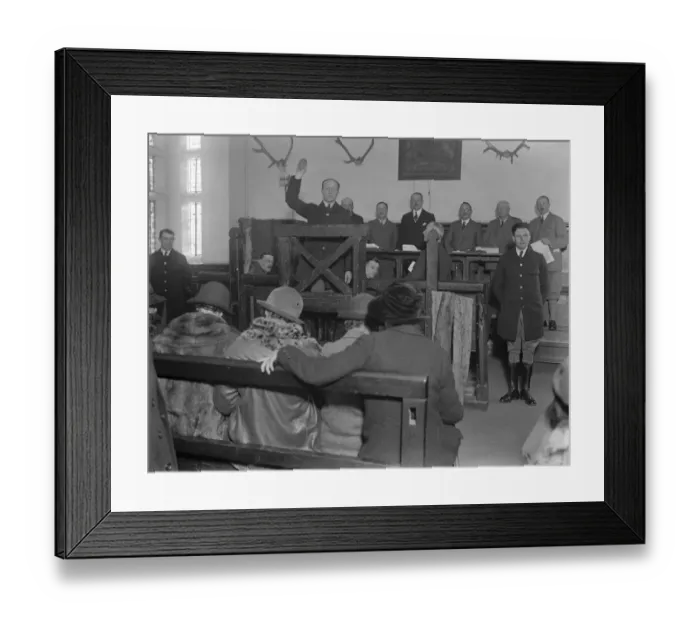 Framed Print : A feudal court. The court of Swainmote and attachment met at New Forest Hall Framed Print : A feudal court. The court of Swainmote and attachment met at New Forest Hall