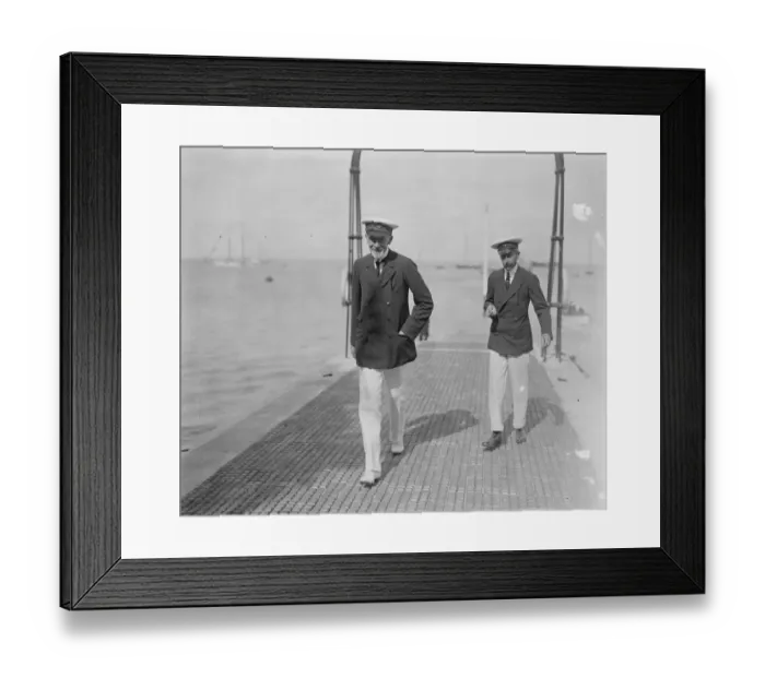 Framed Print : Celebrities at Cowes on Isle of Wight, of the South Coast of England The Duke of Leeds Framed Print : Celebrities at Cowes on Isle of Wight, of the South Coast of England The Duke of Leeds