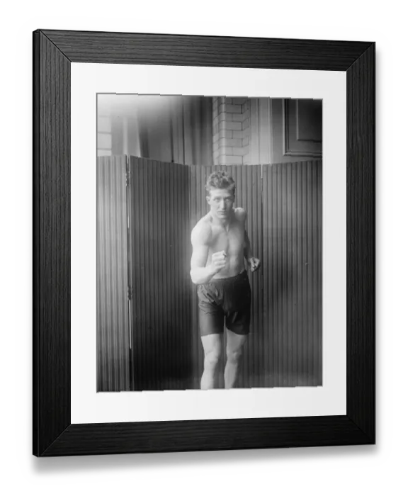 Framed Print : Roland Todd, Middle Weight Champion of Europe. 1 February 1923 Framed Print : Roland Todd, Middle Weight Champion of Europe. 1 February 1923