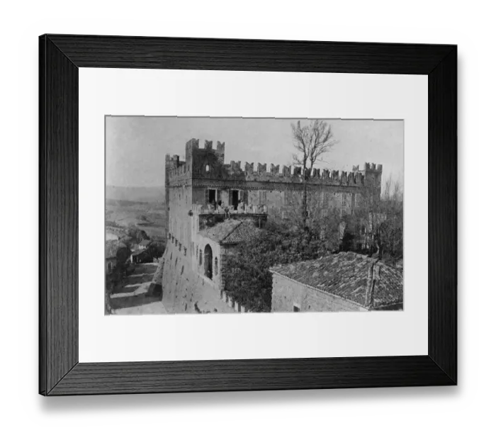 Framed Print : Princess Yolands Castle Home. The Castle of Montemagno, which rises above Framed Print : Princess Yolands Castle Home. The Castle of Montemagno, which rises above
