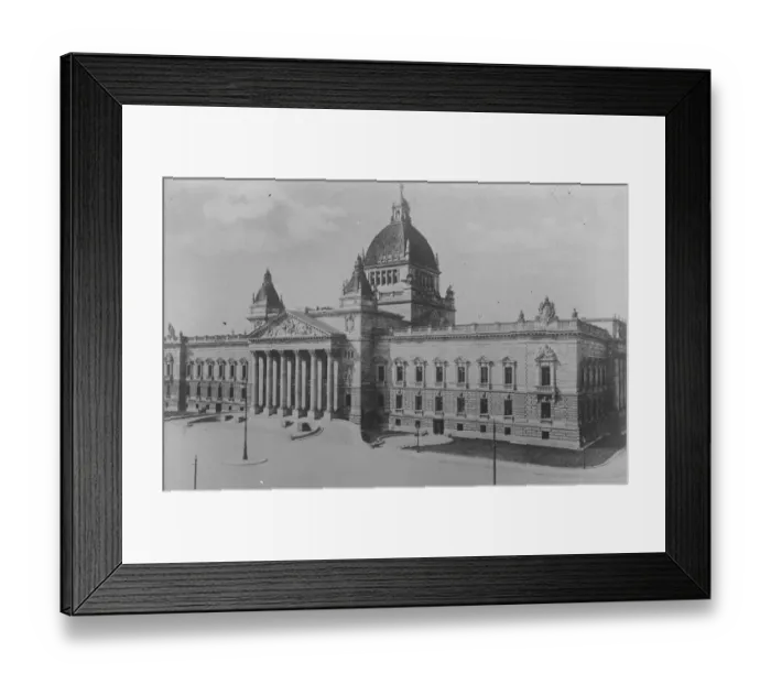 Framed Print : The law courts at leipzig, Germany, blown up by communists 25 March 1921 Framed Print : The law courts at leipzig, Germany, blown up by communists 25 March 1921