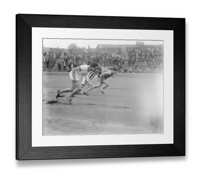 Framed Print : Athletic Scene at the Stamford Bridge Sports The start of one of the heats in Framed Print : Athletic Scene at the Stamford Bridge Sports The start of one of the heats in