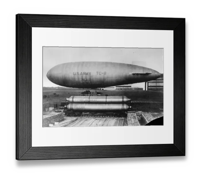 Framed Print : Filling army airship with helium. Rare helium gas is now used in American Army and Navy airships Framed Print : Filling army airship with helium. Rare helium gas is now used in American Army and Navy airships