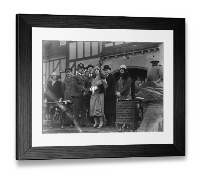 Framed Print : The King and Queen of Afghanistan at Hendon. Inspecting the troops. 17 March 1928 King Framed Print : The King and Queen of Afghanistan at Hendon. Inspecting the troops. 17 March 1928 King