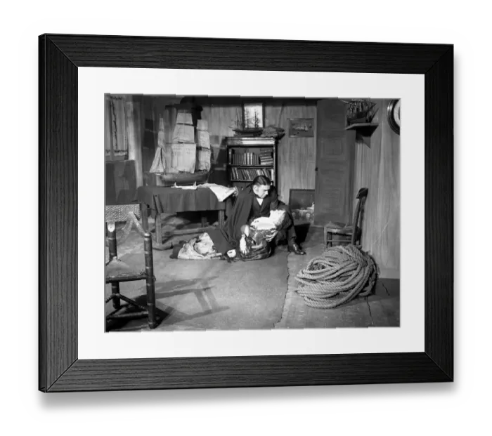 Framed Print : Actress, Ellen Terry in film version of Ibsen s, Pillars of Society The death scene Framed Print : Actress, Ellen Terry in film version of Ibsen s, Pillars of Society The death scene