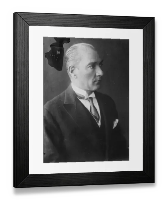 Framed Print : Mustapha Kemal Pasha as he is today - President of Turkey. November 1929 Framed Print : Mustapha Kemal Pasha as he is today - President of Turkey. November 1929