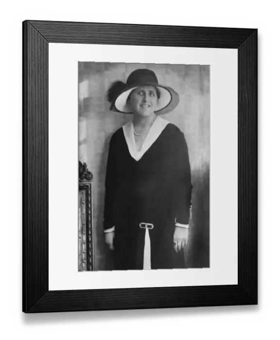Framed Print : Frau von Lettow - Vorbeck wife of General Paul von Lettow - Vorbeck, who is accompanying Framed Print : Frau von Lettow - Vorbeck wife of General Paul von Lettow - Vorbeck, who is accompanying