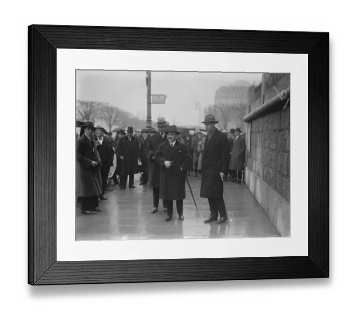 Framed Print : The nations at Geneva. M Nintchitch, the Yugoslavian delegates, leaving the hotel Beau Rivage Framed Print : The nations at Geneva. M Nintchitch, the Yugoslavian delegates, leaving the hotel Beau Rivage