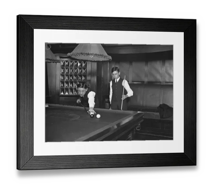 Framed Print : Boys Billiards Championship at the Burwat Hall, Soho Square lawrence Steeples Framed Print : Boys Billiards Championship at the Burwat Hall, Soho Square lawrence Steeples