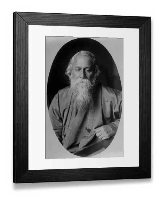 Framed Print : Rabindranath Tagore - Indian poet. 22 January 1925
