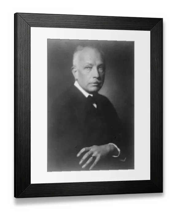 Framed Print : Bringing whipped cream to London. Dr Richard Strauss, composer of Schlagobers