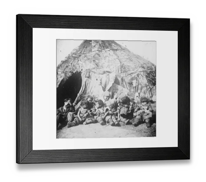 Framed Print : Tchooktchee children, Auadyr River in Russia 1920 Framed Print : Tchooktchee children, Auadyr River in Russia 1920