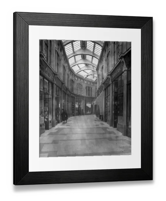 Framed Print : The interior of the Royal Arcade, Worthing, Sussex. 1926