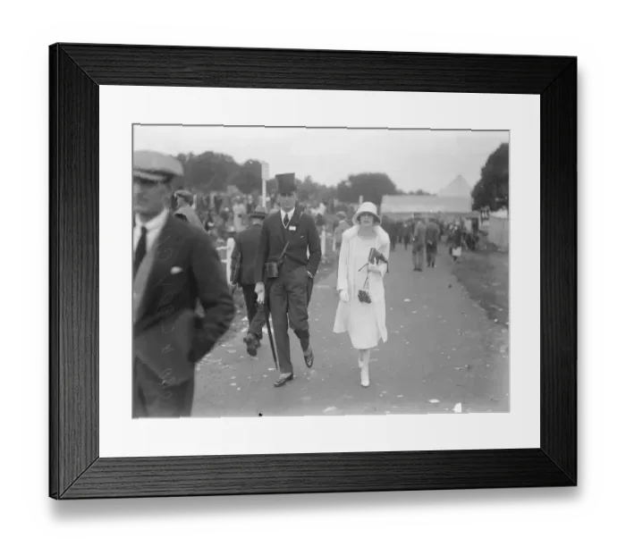 Framed Print : Ascot. Lord and Lady Chesham. 17 June 1926 Framed Print : Ascot. Lord and Lady Chesham. 17 June 1926