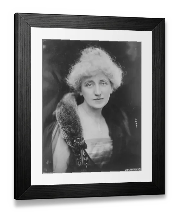 Framed Print : Mrs Samuel Compers, wife of the president of the American Federation of Labour Framed Print : Mrs Samuel Compers, wife of the president of the American Federation of Labour