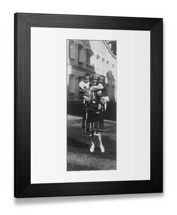 Framed Print : Photographed the day before she left Rumania for America. Princess Ileana, snapshotted