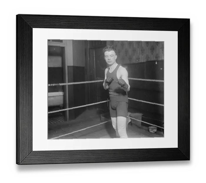 Framed Print : Teddy Baker, boxer. 1 February 1927