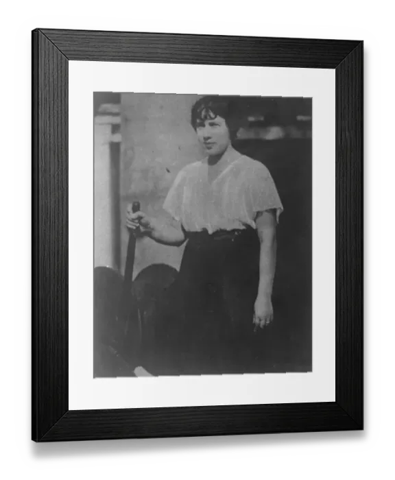 Framed Print : Mrs Wanda Helbig, worlds only first woman officer of a sailing vessel. 4 January Framed Print : Mrs Wanda Helbig, worlds only first woman officer of a sailing vessel. 4 January
