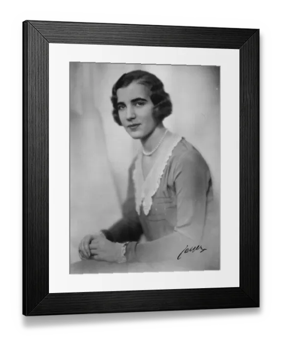 Framed Print : Princess Ingrid of Sweden. January 1930 Framed Print : Princess Ingrid of Sweden. January 1930