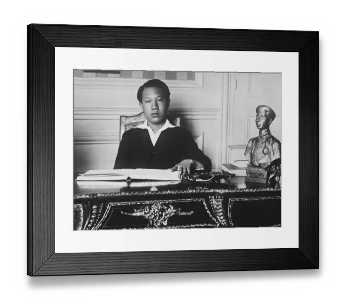 Framed Print : Emperor Bao Dai of Annam begins his studies in Paris. The youngest Emperor in Framed Print : Emperor Bao Dai of Annam begins his studies in Paris. The youngest Emperor in