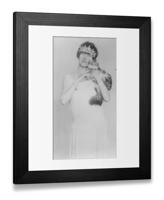 Framed Print : Her Christmas Present From the Ex Kaiser Princess Joachim Albrecht of Prussia with Framed Print : Her Christmas Present From the Ex Kaiser Princess Joachim Albrecht of Prussia with