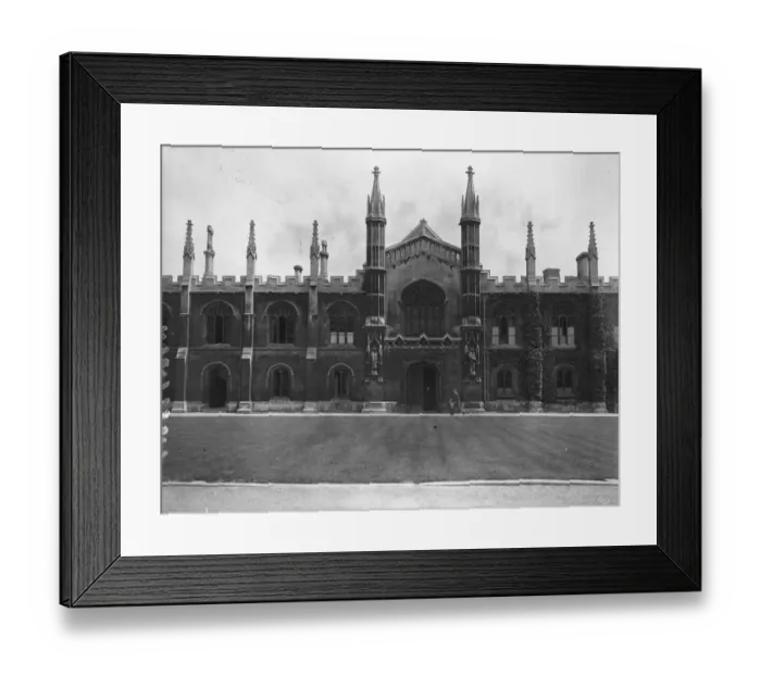 Framed Print : Cambridge University. A more modern portion of the quadrangle of Corpus Christi College Framed Print : Cambridge University. A more modern portion of the quadrangle of Corpus Christi College